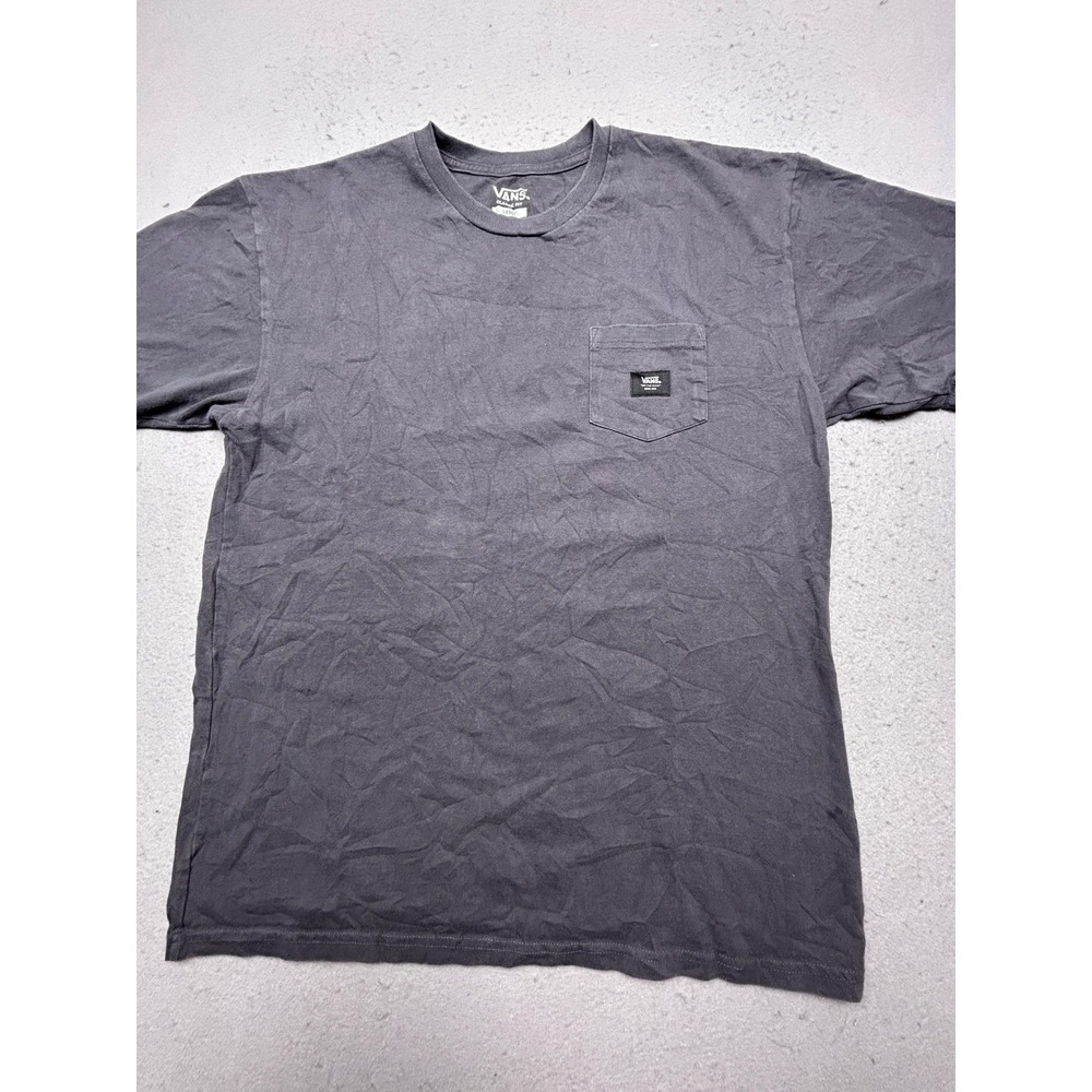 Vans T-Shirt 100% Cotton Gray Large Mens